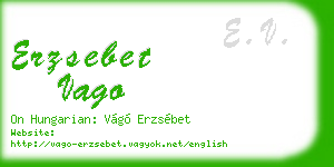 erzsebet vago business card